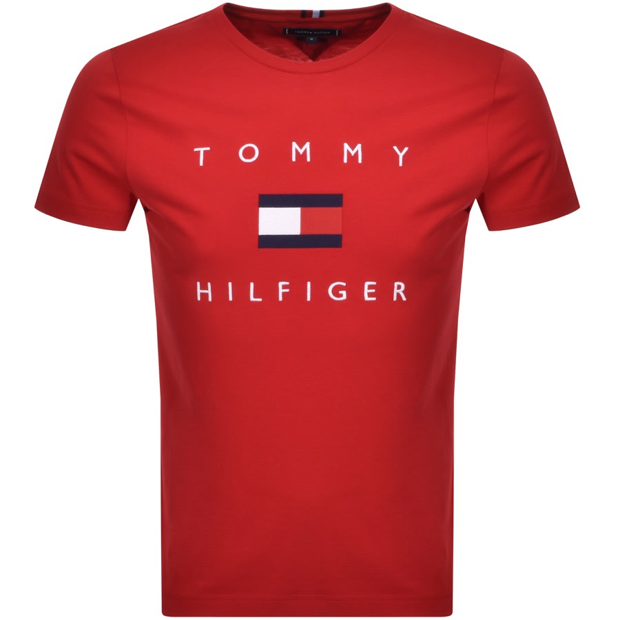 Alternative Image for ProductTommy Hilfiger Flag T Shirt Red1